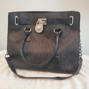 Michael Kors Black Large Hamilton Purse